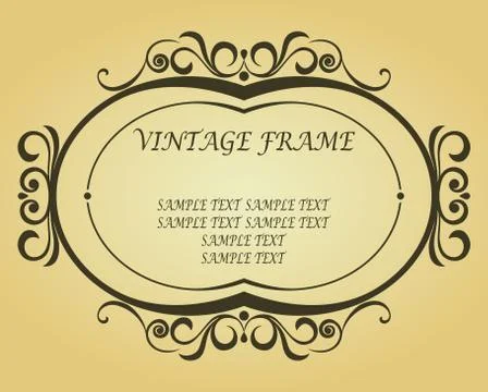 Vintage frame Stock Illustration