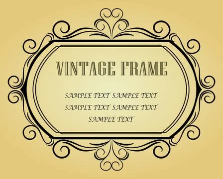 Vintage frame Stockillustratie