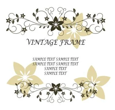Vintage frame 库存插图