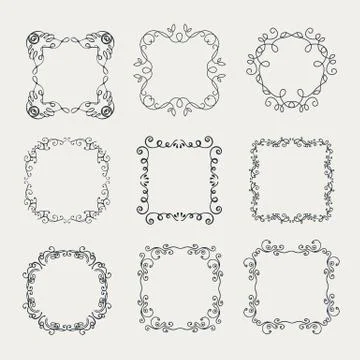 Vintage frame Stock Illustration