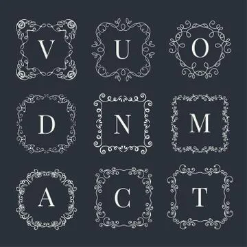 Vintage frame Stock Illustration