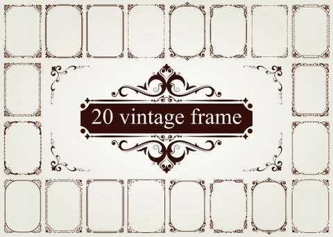 Vintage frame 스톡 일러스트
