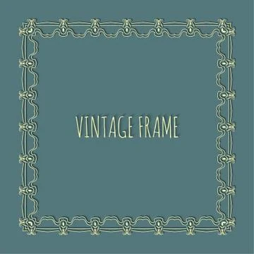 Vintage frame 스톡 일러스트