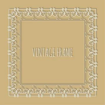 Vintage frame 스톡 일러스트