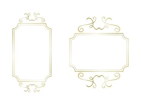 Vintage frame pattern retro background. Calligraphic design elements. vector Stock Illustration