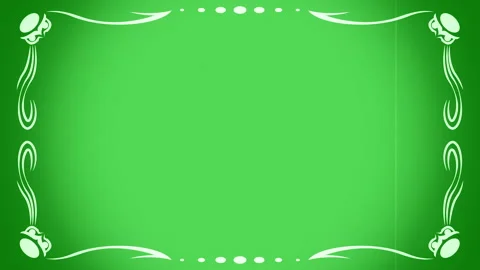Vintage frame. Retro effect on green screen. A vintage re-created film frame Stock Footage 232396176