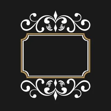 Vintage frame. Retro style frame for poster, banner, or shirt. Stock Illustration