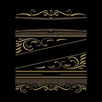 Vintage frame. Retro style frame template. Stock Illustration
