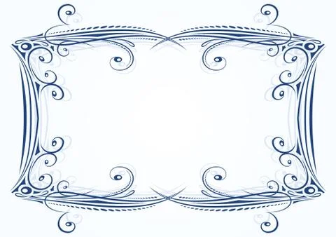 Vintage frame with shadow. Stock Illustration