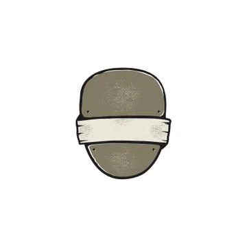 Vintage frame, shape and form for logo, label, insignia. Use for travel, camping Stock Illustration