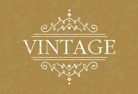 Vintage frame. vector frame template with detailed border. vintage with place Stock Illustration