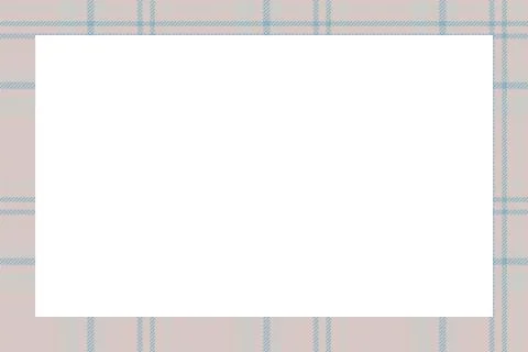 Vintage frame vector. Scottish border pattern retro style. Tartan plaid ornam Illustrazione stock