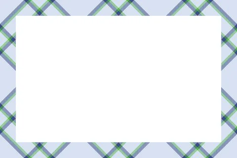 Vintage frame vector. Scottish border pattern retro style. Tartan plaid ornam Illustrazione stock
