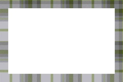Vintage frame vector. Scottish border pattern retro style. Tartan plaid ornam イラスト素材
