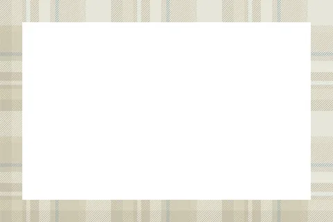 Vintage frame vector. Scottish border pattern retro style. Tartan plaid ornam Illustrazione stock