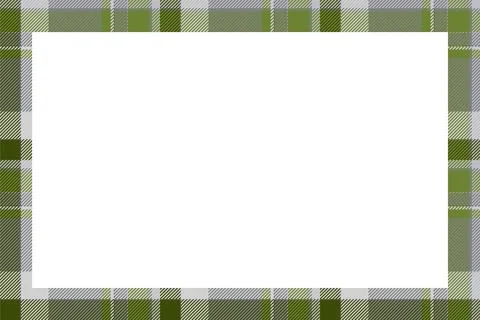 Vintage frame vector. Scottish border pattern retro style. Tartan plaid ornam イラスト素材