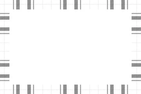 Vintage frame vector. Scottish border pattern retro style. Tartan plaid ornam Stock Illustration