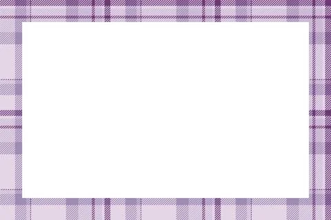 Vintage frame vector. Scottish border pattern retro style. Tartan plaid ornam Stock Illustration