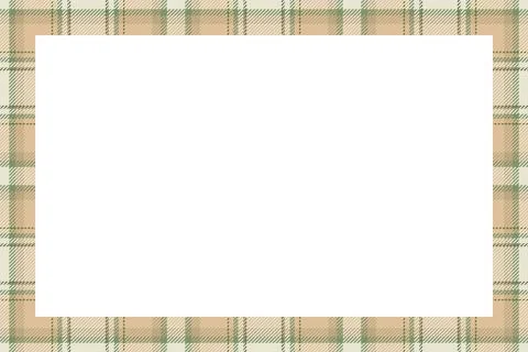 Vintage frame vector. Scottish border pattern retro style. Tartan plaid ornam Illustrazione stock