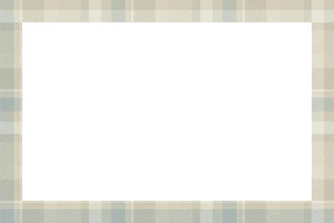 Vintage frame vector. Scottish border pattern retro style. Tartan plaid ornam 스톡 일러스트