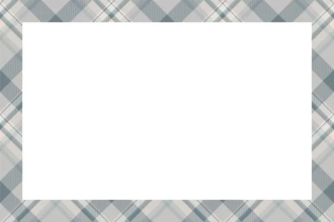 Vintage frame vector. Scottish border pattern retro style. Tartan plaid ornam 스톡 일러스트