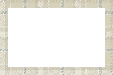 Vintage frame vector. Scottish border pattern retro style. Tartan plaid ornam Illustrazione stock