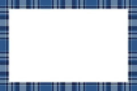 Vintage frame vector. Scottish border pattern retro style. Tartan plaid ornam 스톡 일러스트