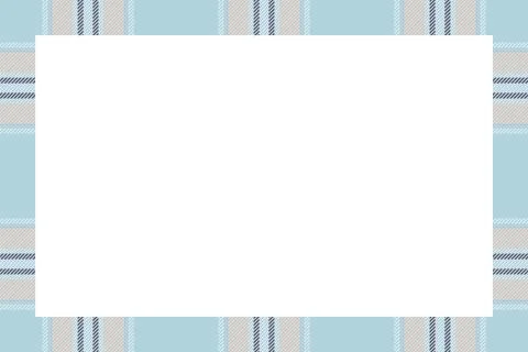 Vintage frame vector. Scottish border pattern retro style. Tartan plaid ornam Stock Illustration