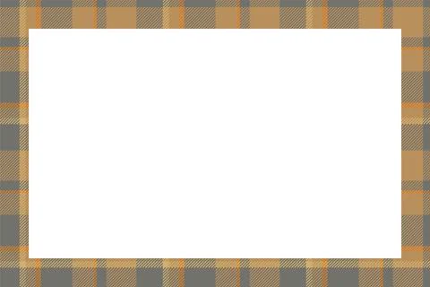Vintage frame vector. Scottish border pattern retro style. Tartan plaid ornam 스톡 일러스트