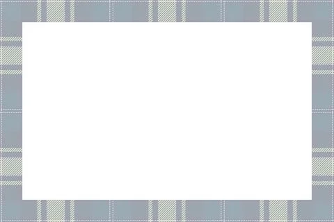 Vintage frame vector. Scottish border pattern retro style. Tartan plaid ornam 스톡 일러스트
