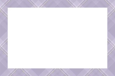 Vintage frame vector. Scottish border pattern retro style. Tartan plaid ornam Stock Illustration