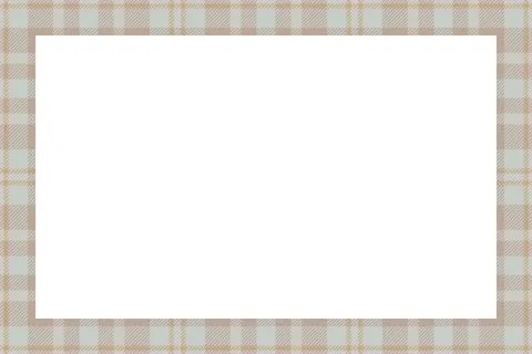 Vintage frame vector. Scottish border pattern retro style. Tartan plaid ornam Illustrazione stock
