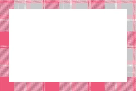 Vintage frame vector. Scottish border pattern retro style. Tartan plaid ornam 스톡 일러스트