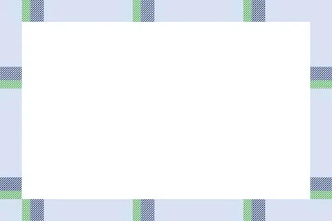 Vintage frame vector. Scottish border pattern retro style. Tartan plaid ornam Illustrazione stock