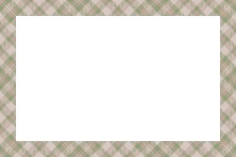 Vintage frame vector. Scottish border pattern retro style. Tartan plaid ornam 스톡 일러스트