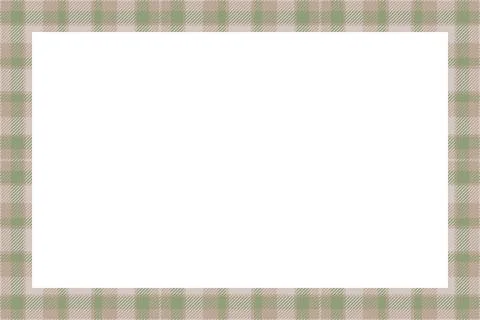 Vintage frame vector. Scottish border pattern retro style. Tartan plaid ornam 스톡 일러스트