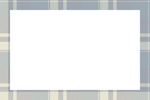 Vintage frame vector. Scottish border pattern retro style. Tartan plaid ornam 스톡 일러스트