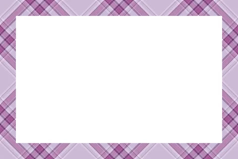 Vintage frame vector. Scottish border pattern retro style. Tartan plaid ornam Illustrazione stock