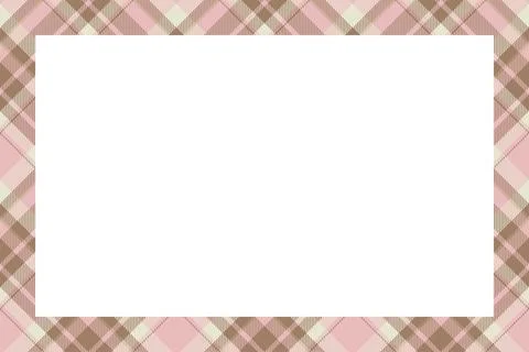 Vintage frame vector. Scottish border pattern retro style. Tartan plaid ornam 스톡 일러스트