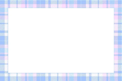Vintage frame vector. Scottish border pattern retro style. Tartan plaid ornam Illustrazione stock