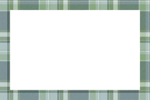 Vintage frame vector. Scottish border pattern retro style. Tartan plaid ornam 스톡 일러스트