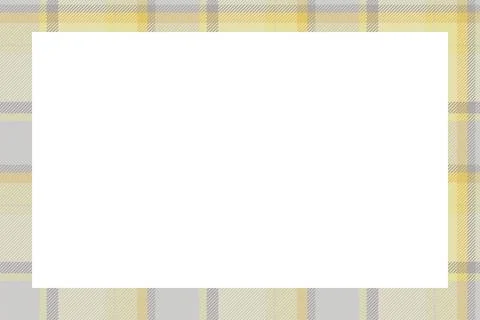 Vintage frame vector. Scottish border pattern retro style. Tartan plaid ornam Illustrazione stock