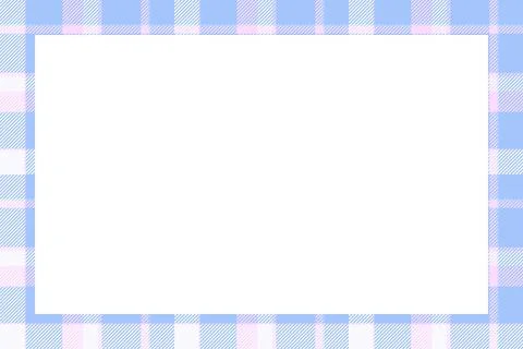 Vintage frame vector. Scottish border pattern retro style. Tartan plaid ornam Illustrazione stock