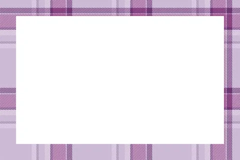 Vintage frame vector. Scottish border pattern retro style. Tartan plaid ornam イラスト素材