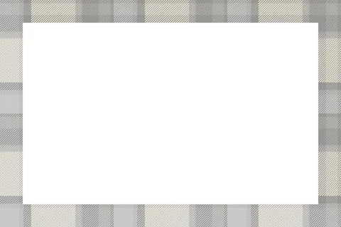 Vintage frame vector. Scottish border pattern retro style. Tartan plaid ornam Illustrazione stock