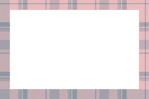 Vintage frame vector. Scottish border pattern retro style. Tartan plaid ornam 스톡 일러스트