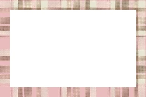 Vintage frame vector. Scottish border pattern retro style. Tartan plaid ornam 스톡 일러스트