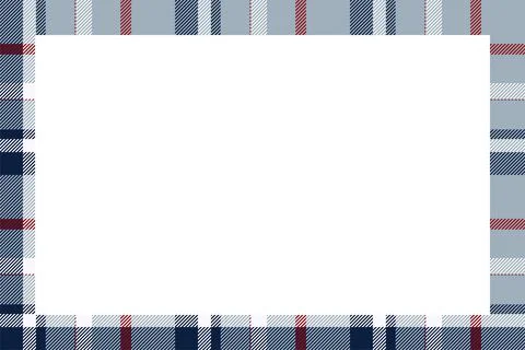 Vintage frame vector. Scottish border pattern retro style. Tartan plaid ornam 스톡 일러스트