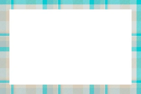Vintage frame vector. Scottish border pattern retro style. Tartan plaid ornam 스톡 일러스트
