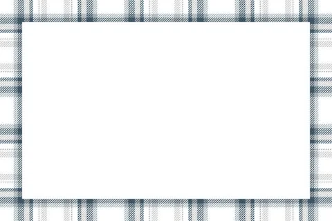 Vintage frame vector. Scottish border pattern retro style. Tartan plaid ornam Stock Illustration